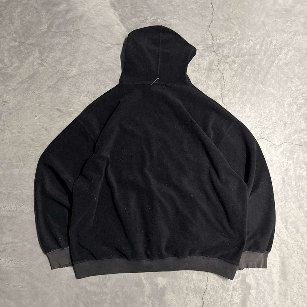 Black Exhaust Hoodie Sweatshirt with Yellow Logo - Picture 3 of 8